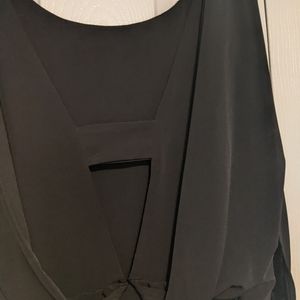 Black dress open back design